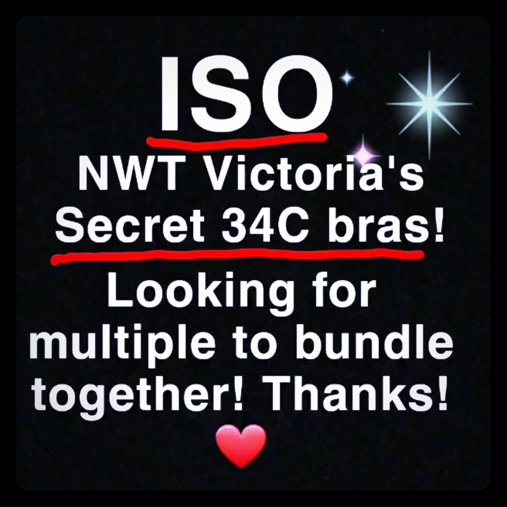 ISO 34C bras!
